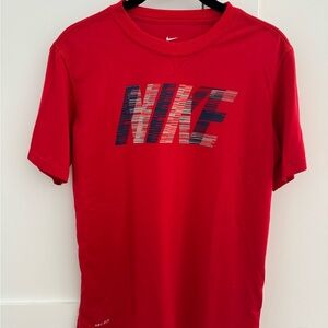 Nike Kids Red Short Sleeve Tee